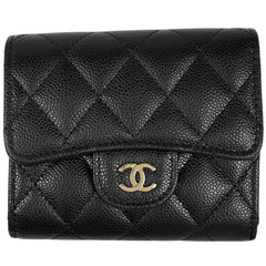シャネル 三つ折り財布 キャビアスキン AP0229 レディース ブランドバッグ・小物 【中古】brbag