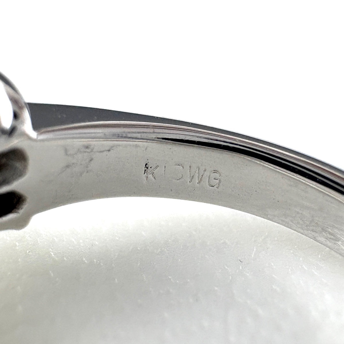 パール デザインリング リング 7号 K18 WG パール レディース ノン