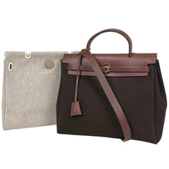 エルメス エールバッグPM ハンドバッグ トワルオフィシエ □F レディース ブランドバッグ・小物 【中古】brbag