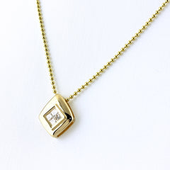 メレダイヤ デザインネックレス ネックレス K18 750 ダイヤモンド レディース ノンブランドジュエリー 【中古】nbjwl