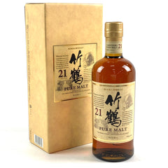 ニッカ 竹鶴 21年 ピュアモルト 700ml 国産ウイスキー 酒 【古酒】liqbb【東京都内限定お届け】