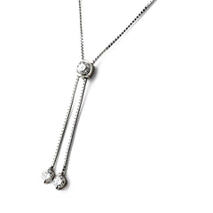メレダイヤ ネックレス Pt900 Pt850 ダイヤモンド レディース ノンブランドジュエリー 【中古】nbjwl