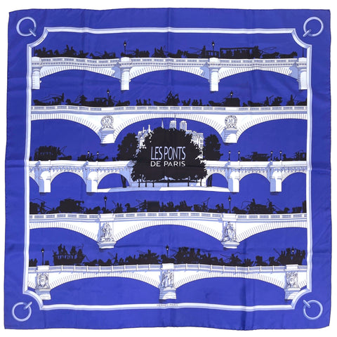 エルメス カレ90 LES PONTS DE PARIS スカーフ シルク レディース