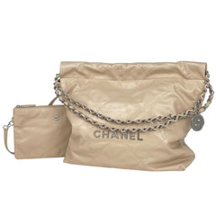 シャネル CHANEL 22 スモール ハンドバッグ レザー レディース ブランドバッグ・小物 【中古】brbag