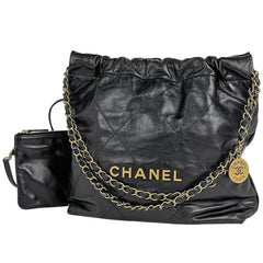 シャネル CHANEL 22 スモール ハンドバッグ カーフ AS3260 レディース ブランドバッグ・小物 【中古】brbag