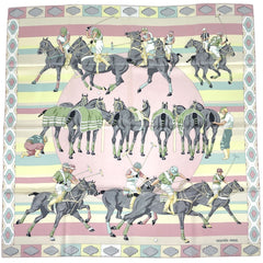 エルメス カレ90 LES PONEYS DE POLO スカーフ シルク レディース ブランドバッグ・小物 【中古】brbag