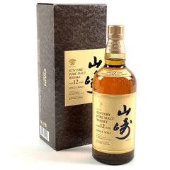 サントリー 山崎 12年 ピュアモルト シングルモルト 金花 750ml 国産ウイスキー 酒 【古酒】liqbb【東京都内限定お届け】