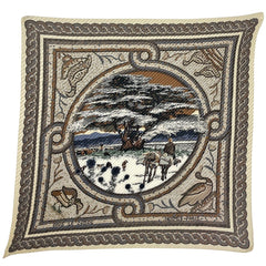 エルメス カレ90 SOUS LE CEDRE スカーフ シルク レディース ブランドバッグ・小物 【中古】brbag