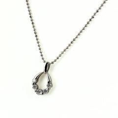 メレダイヤ ネックレス Pt900 Pt850 ダイヤモンド レディース ノンブランドジュエリー 【中古】nbjwl