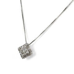 メレダイヤ ネックレス Pt900 Pt850 ダイヤモンド レディース ノンブランドジュエリー 【中古】nbjwl