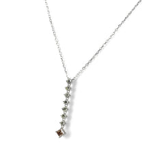 ミキモト メレダイヤ ネックレス K18 ダイヤモンド レディース ブランドジュエリー 【中古】brjwl