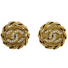 シャネル イヤリング GP ラインストーン レディース ブランドアクセサリー 【中古】bracc
