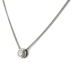 ダイヤモンド ネックレス Pt900 ダイヤモンド レディース ノンブランドジュエリー 【中古】nbjwl