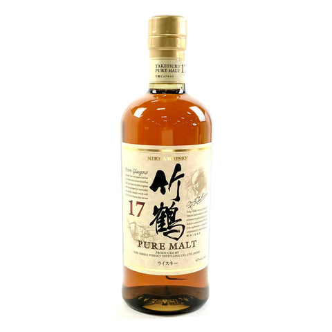ニッカ 竹鶴 17年 ピュアモルト 700ml 国産ウイスキー 酒 【古酒