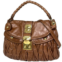 ミュウ ミュウ ハンドバッグ レザー レディース ブランドバッグ・小物 【中古】brbag