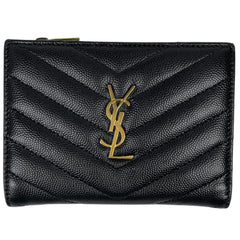 イヴ・サンローラン 二つ折り財布 レザー 668287 レディース ブランドバッグ・小物 【中古】brbag