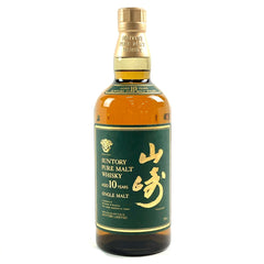 サントリー 山崎 10年 ピュアモルト グリーンラベル 金花フィルム 700ml 国産ウイスキー 酒 【古酒】liqbb【東京都内限定お届け】