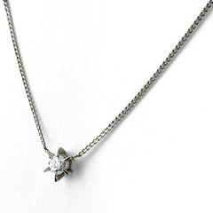 ダイヤモンド ネックレス Pt850 ダイヤモンド レディース ノンブランドジュエリー 【中古】nbjwl