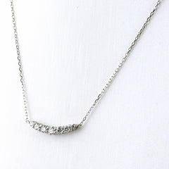 メレダイヤ ネックレス K18 WG ダイヤモンド レディース ノンブランドジュエリー 【中古】nbjwl