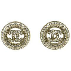 シャネル ピアス GP ラインストーン レディース ブランドアクセサリー 【中古】bracc