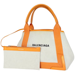 バレンシアガ ネイビー スモール カバス ハンドバッグ キャンバス 339933 レディース ブランドバッグ・小物 【中古】brbag