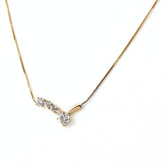 メレダイヤ ネックレス K18 750 ダイヤモンド レディース ノンブランドジュエリー 【中古】nbjwl