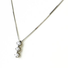 メレダイヤ ネックレス Pt900 Pt850 ダイヤモンド レディース ノンブランドジュエリー 【中古】nbjwl