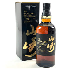 サントリー 山崎 18年 シングルモルト ジャパニーズ 700ml 国産ウイスキー 酒 【古酒】liqbb【東京都内限定お届け】