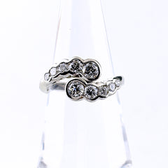 メレダイヤ リング 12号 Pt900 ダイヤモンド レディース ノンブランドジュエリー 【中古】nbjwl