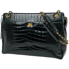 シャネル ショルダーバッグ クロコダイル レディース ブランドバッグ・小物 【中古】brbag
