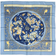 エルメス カレ90 世界地図 スカーフ シルク レディース ブランドバッグ・小物 【中古】brbag
