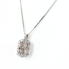 メレダイヤ ネックレス K18 WG ダイヤモンド レディース ノンブランドジュエリー 【中古】nbjwl