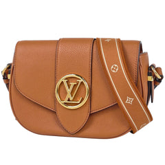 ルイ・ヴィトン LV ポンヌフソフトMM ショルダーバッグ レザー M58968 レディース ブランドバッグ・小物 【中古】brbag