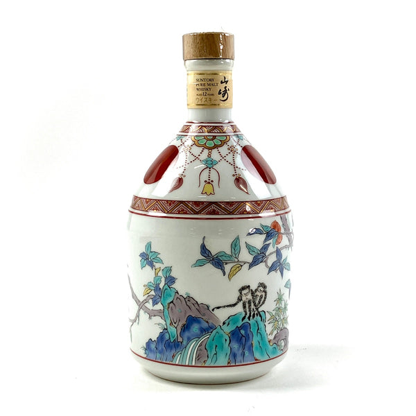 ウイスキー サントリー 山崎 12年 錦赤玉瓔珞文風物絵 有田焼 陶器 サントリー 山崎 12年 錦赤玉瓔珞文風物絵 有田焼 600ml 国産