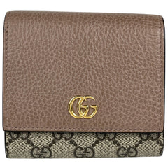 グッチ ダブルG バイカラー ミディアム ウォレット 二つ折り財布 GGスプリーム 598587 レディース ブランドバッグ・小物 【中古】brbag