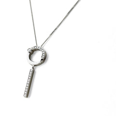 メレダイヤ ネックレス Pt900 Pt850 ダイヤモンド レディース ノンブランドジュエリー 【中古】nbjwl