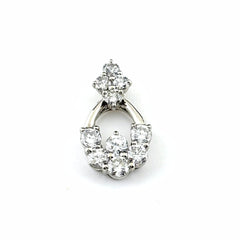 メレダイヤ ペンダントトップ Pt900 ダイヤモンド レディース ノンブランドジュエリー 【中古】nbjwl