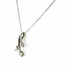 メレダイヤ ネックレス Pt900 Pt850 ダイヤモンド レディース ノンブランドジュエリー 【中古】nbjwl