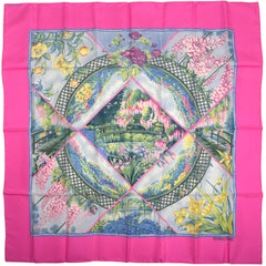 エルメス カレ90 GIVERNY スカーフ シルク レディース ブランドバッグ・小物 【中古】brbag
