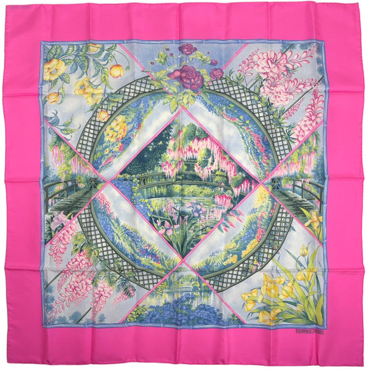 エルメス カレ90 GIVERNY スカーフ シルク レディース ブランドバッグ・小物 【中古】brbag