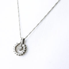 メレダイヤ ネックレス Pt900 Pt850 ダイヤモンド レディース ノンブランドジュエリー 【中古】nbjwl