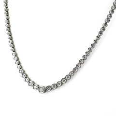 メレダイヤ ネックレス Pt850 ダイヤモンド レディース ノンブランドジュエリー 【中古】nbjwl