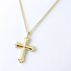 ミキモト クロス ネックレス K18 レディース ブランドジュエリー 【中古】brjwl
