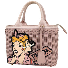 プラダ ハンドバッグ ラタン 1BG835 レディース ブランドバッグ・小物 【中古】brbag