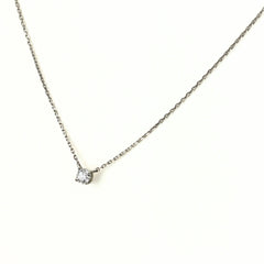 ヨンドシー メレダイヤ ネックレス Pt850 ダイヤモンド レディース ブランドジュエリー 【中古】brjwl