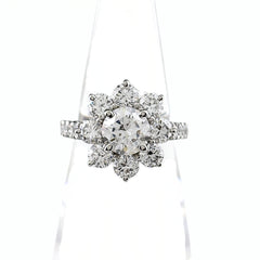 1.01ct ダイヤモンド リング 7号 Pt900 GIA鑑定書付き レディース ノンブランドジュエリー 【中古】nbjwl
