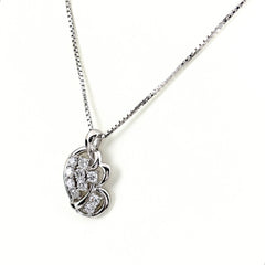 メレダイヤ ネックレス Pt900 Pt850 ダイヤモンド レディース ノンブランドジュエリー 【中古】nbjwl