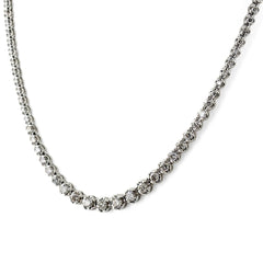 メレダイヤ ネックレス Pt850 ダイヤモンド レディース ノンブランドジュエリー 【中古】nbjwl