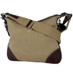 プラダ ショルダーバッグ キャンバス レディース ブランドバッグ・小物 【中古】brbag