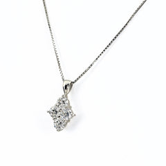 メレダイヤ ネックレス Pt900 Pt850 ダイヤモンド レディース ノンブランドジュエリー 【中古】nbjwl